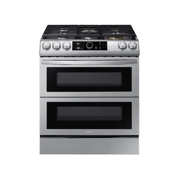 Samsung Smart Dial Flex Duo Dual Fuel Slide-in Range with Air Fry and Wi-Fi - 6.3 cu. ft. Stainless Steel NY63T8751SS - main
